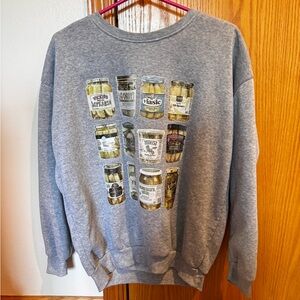Pickles Graphic Crewneck Sweater for Men
